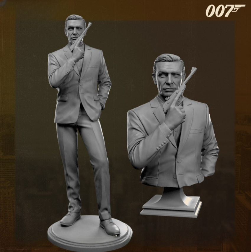 007.png Sean connery 007 3d printing stl files - Image 1