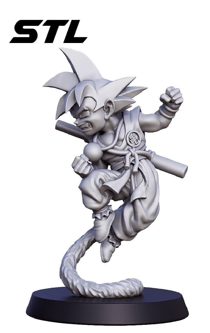 209.jpg Kid Goku Dragon Ball stl file - Image 1