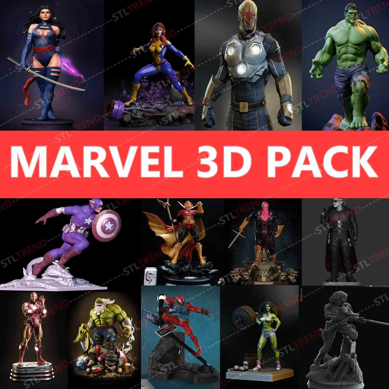 40 The Best Marvel STL Collection For 3D Printers - Image 1