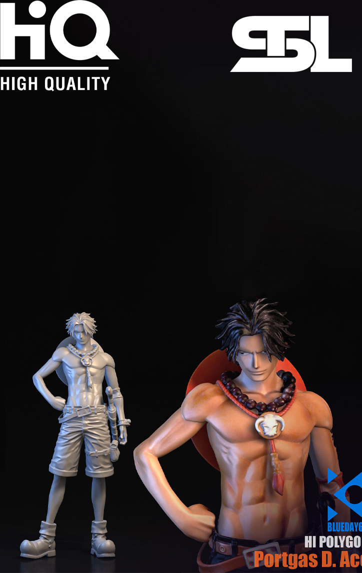 BAKI1.jpg One piece Ace Stl File - Image 1