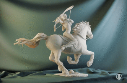 Elf on horse
