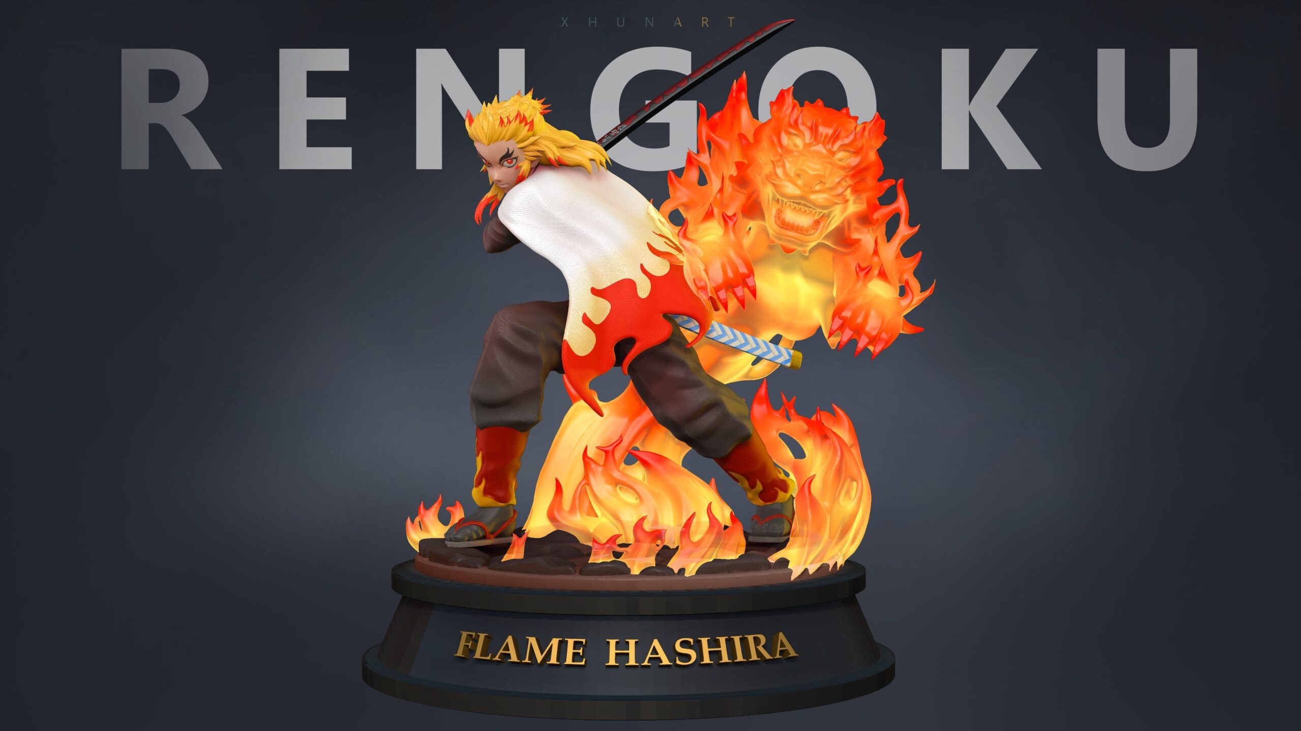 demon-slayer-kyojuro-rengoku-3d-model-stl_a7079289-b9c5-4ba3-8ac1-f948e551869e-scaled-1.jpg Demon Slayer - Kyojuro Rengoku 3D print model - Image 1