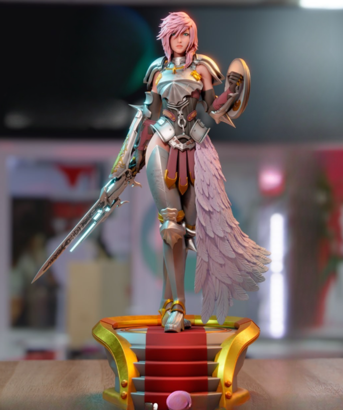 djsjj.png Final fantasy lightning 3d printing stl files - Image 1
