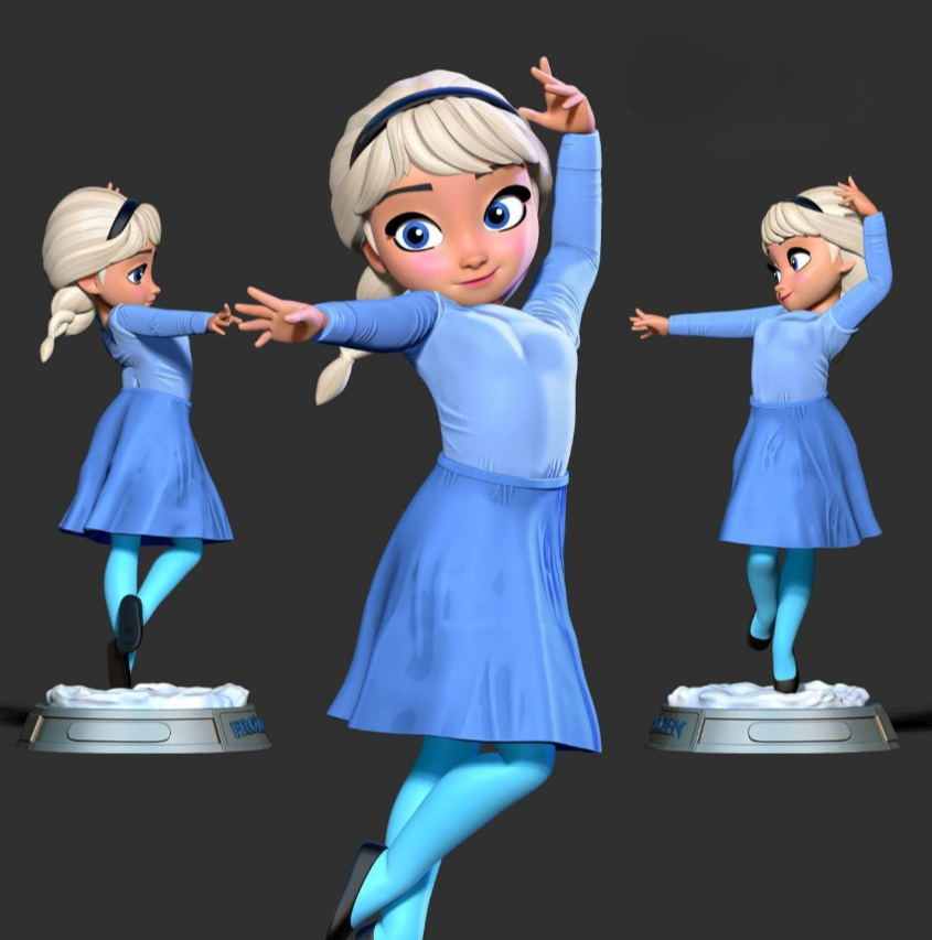elsa-3d-print-stl.png Young elsa 3d printing stl files - Image 1