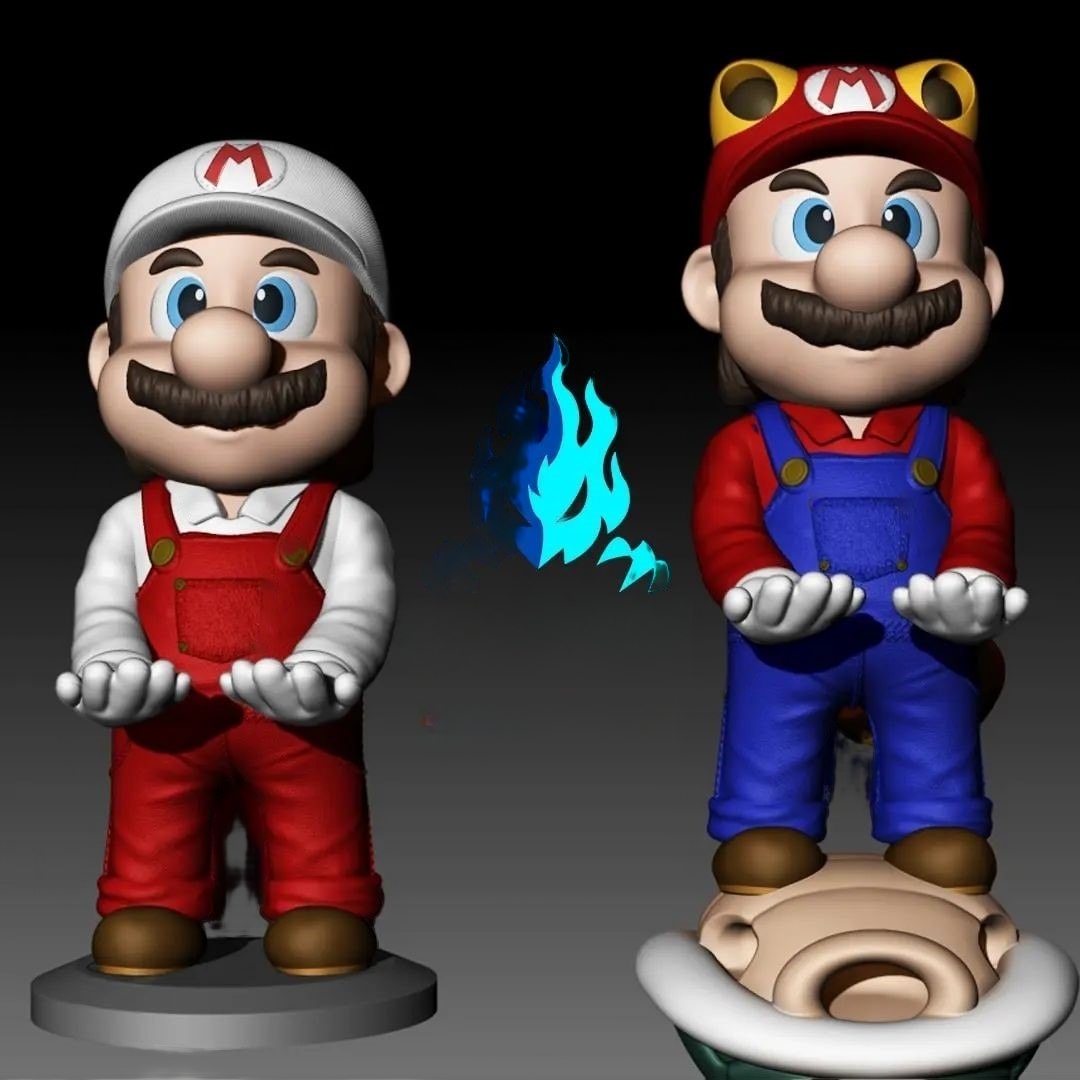 fh.jpeg Mario bros joystick controller stand 3d printing stl files - Image 1