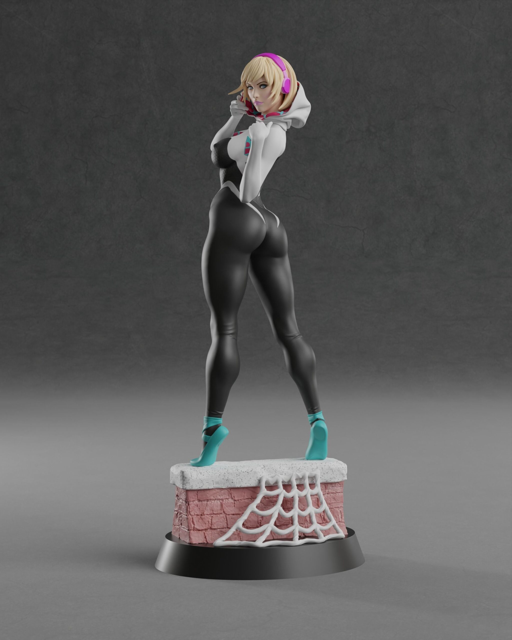 gwene-scaled-1.jpg Spider gwen stl files for 3d printing model - Image 1
