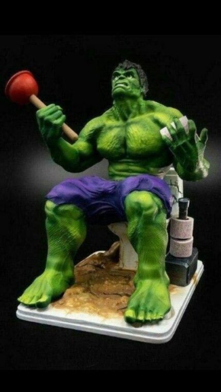Hulk toilet scene 3D printing Stl files