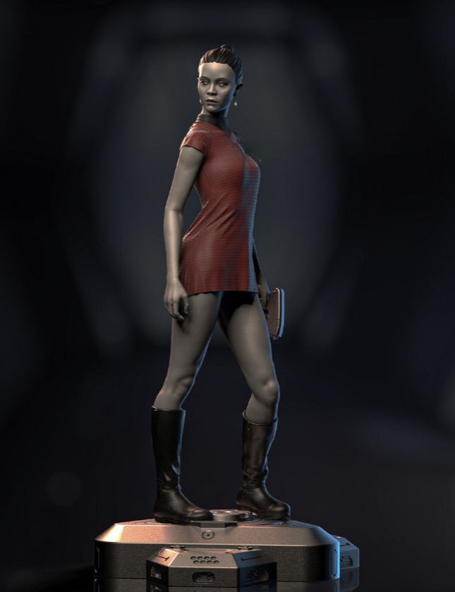 lkasld.png Uhura – star trek 3d printing stl files - Image 1