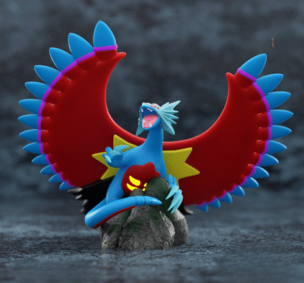 Roaring moon pokemon 3d printing stl files