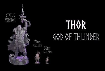 Thor statue 3d printing stl files