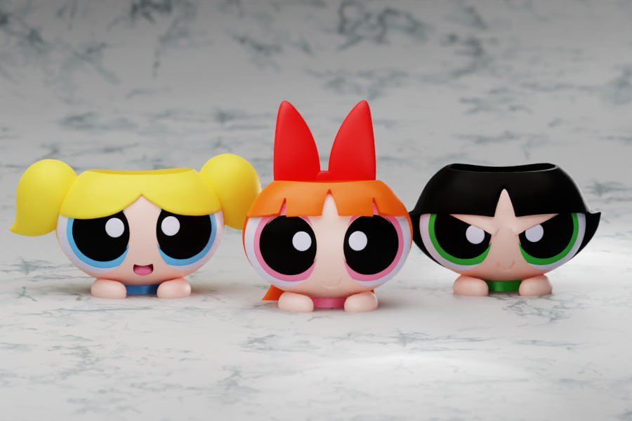 photo_4969911678921714338_y.jpg Powerpuff girls 3d printing stl files - Image 1