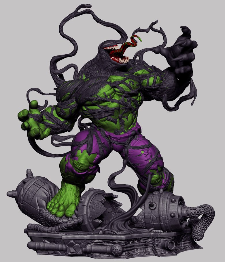 photo_4996996447064926899_y.jpg Venomized hulk 3d printing stl files - Image 1