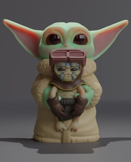 Grogu and Anzellan 3d printing stl files
