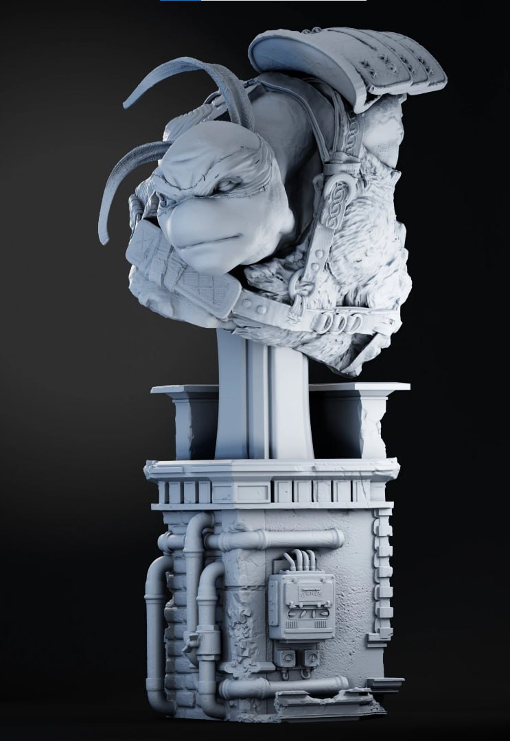 photo_5816499893886370452_y.jpg Leonardo tmnt bust 3d printing stl files - Image 1