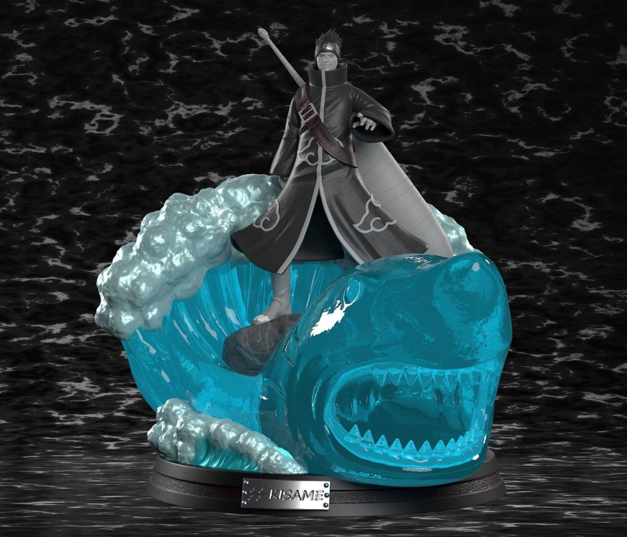 photo_5839433739346754828_y.jpg Kisame akatsuki 3d print stl files - Image 1