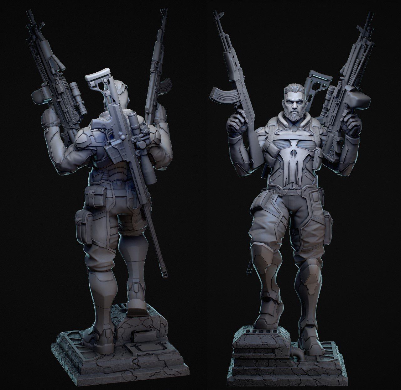 photo_6105009576056304872_y.jpg Punisher stl files for 3d printing model - Image 1