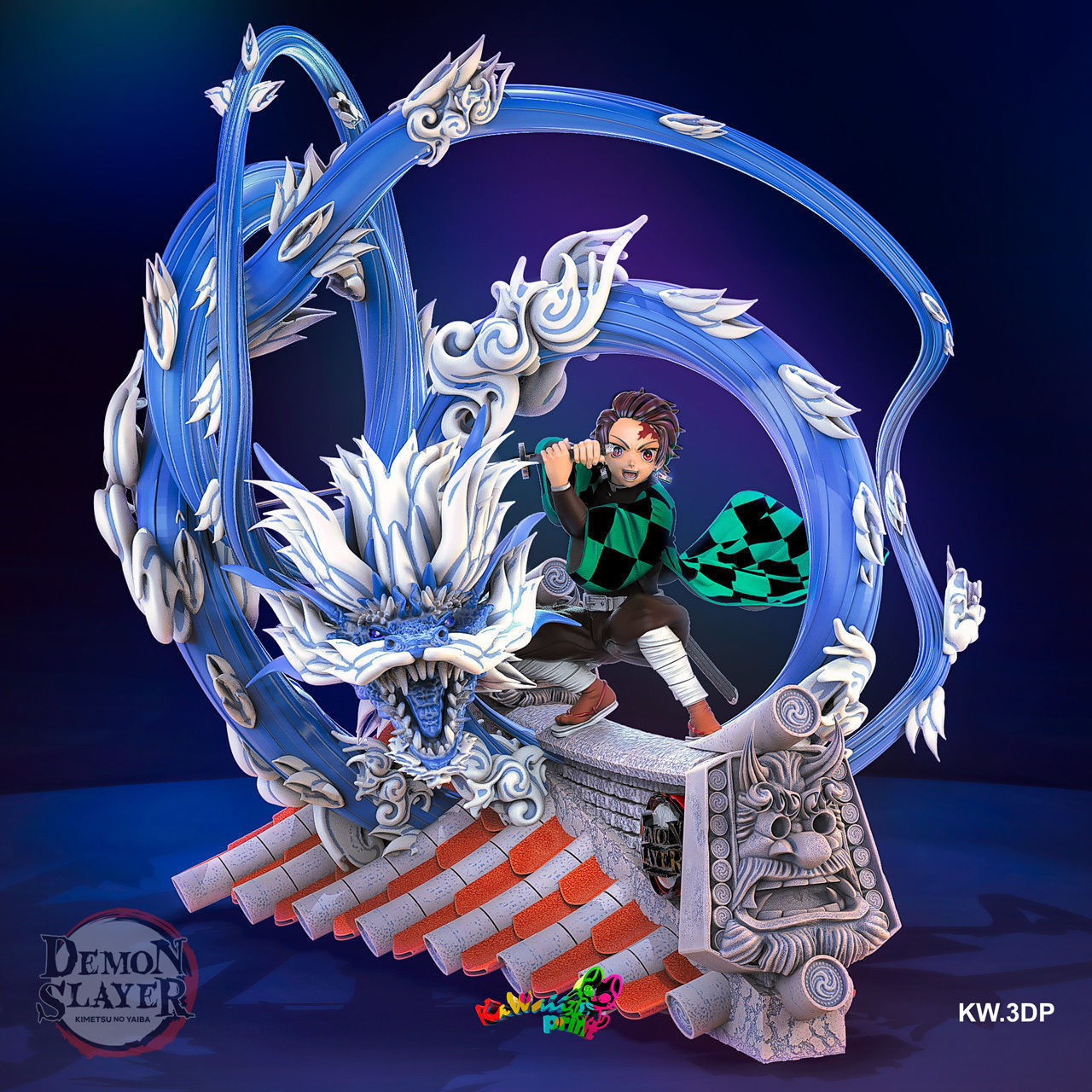 tanjiro-demon-slayer-3d-model-stl.jpg Tanjiro Demon Slayer 3D print model - Image 1
