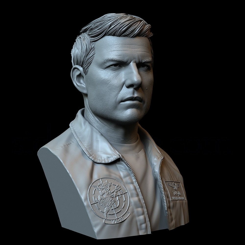 tom.jpeg Tom cruise bust 3d printing stl files - Image 1
