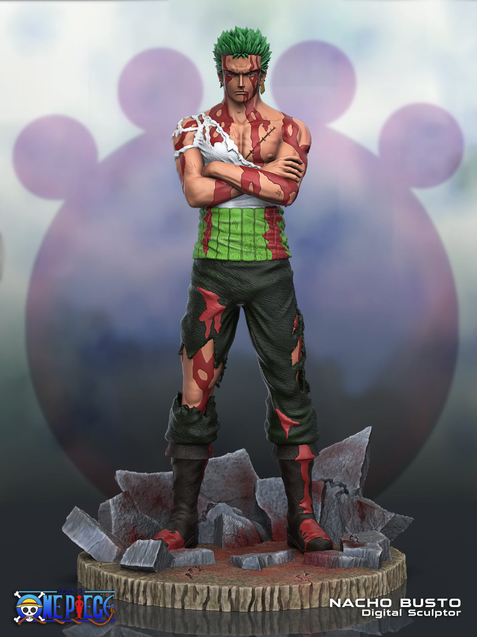 zoro-scaled-1.jpg Zoro sacrifice Stl file - Image 1